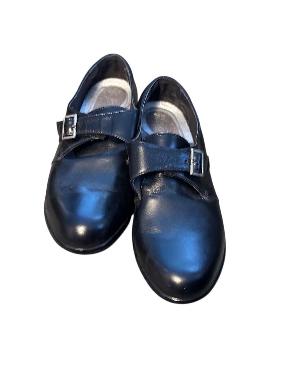 Naot black leather Mary Jane Shoes with Buckles, EUC Size 39